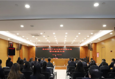 以案為鑒，警醒前行——貴州陽光產(chǎn)權(quán)交易所黨委組織召開2024年警示教育大會